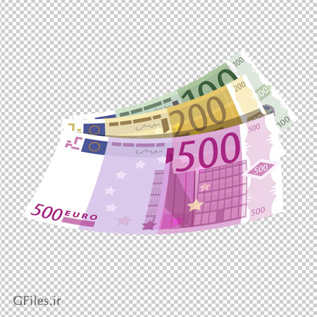 دانلود تصویر با کیفیت png یورو (500 یورویی) بصورت دوربری شده