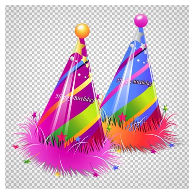 دانلود فایل png کلاه بوقی تولد با کیفیت بالا و بدون پس زمینه