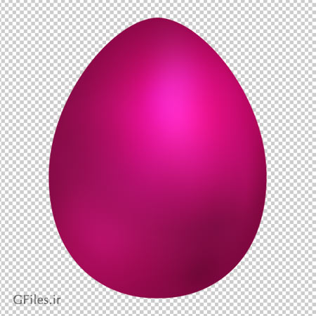 دانلود فایل ترانسپرنت و دوربری شده تخم مرغ رنگی ( بنفش ) کارتونی با فرمت png