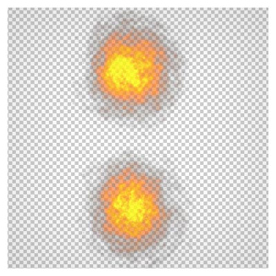 دانلود فایل ترانسپرنت و دوربری شده توپ آتشی با پسوند png