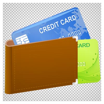 دانلود فایل دوربری شده و بدون پس زمینه دو کارت اعتباری بانکی کارتونی با فرمت png