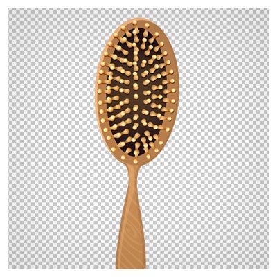 دانلود فایل دوربری شده و بدون پس زمینه برس چوبی (شانه) کارتونی با پسوند png