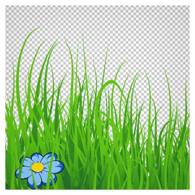 دانلود تصویر دوربری شده و فاقد بکگرند چمن های کارتونی بلند به صورت فایل png با کیفیت بالا
