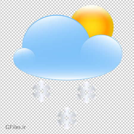 دانلود فایل png و دوربری شده ابرهای کارتونی برفی بدون پس زمینه با کیفیت بالا