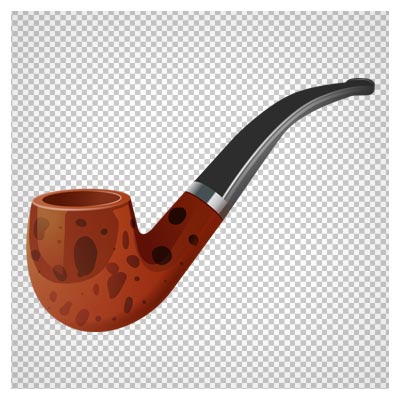 دانلود تصویر پیپ قهوه ای بصورت فایل PNG فاقد بکگرند و دوربری شده