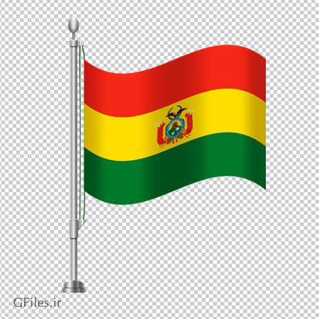 دانلود فایل png پرچم ایستاده رومیزی بولیوی دوربری شده