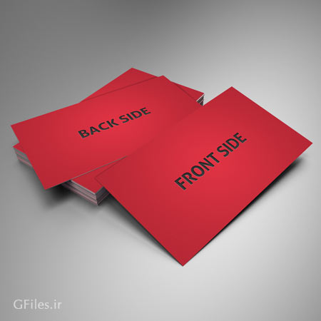 موکاپ یا پیش نمایش (Mockup) دو حالت متنوع کارت ویزیت (psd لایه باز)