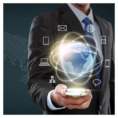 تصویر با کیفیت با موضوع تکنولوژی ، تلفن همراه و کسب و کار