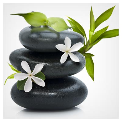 تصویر با کیفیت سنگ های سیاه آرام بخش (spa) با فرمت jpg