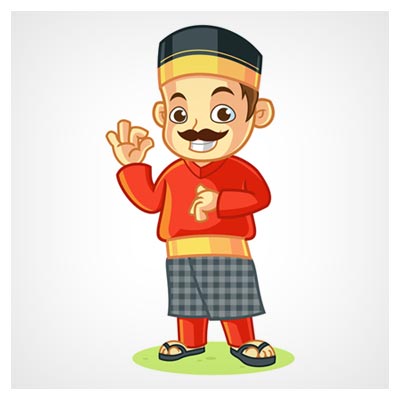 دانلود طرح گرافیکی و کارتونی وکتور مرد سیبیلو قابل اجرا در کلیه نرم افزارهای گرافیکی