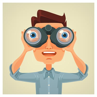 دانلود طرح گرافیکی و کارتونی وکتور مرد و دوربین شکاری قابل اجرا در کلیه نرم افزارهای گرافیکی