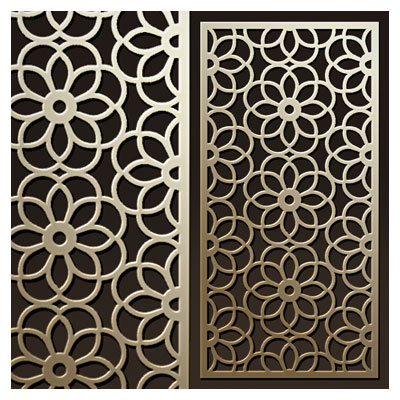 طرح لایه باز dxf و cdr پنل مشبک جهت برش لیزر ، حکاکی و cnc
