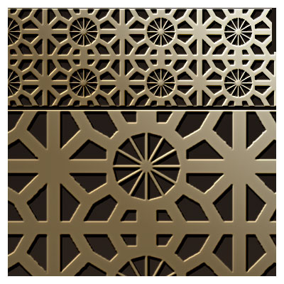 طرح مشبک خطی و لایه باز مناسب برای حک و برش لیزر و cnc